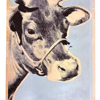 WARHOL 1971 COW WALLPAPER SCREENPRINT