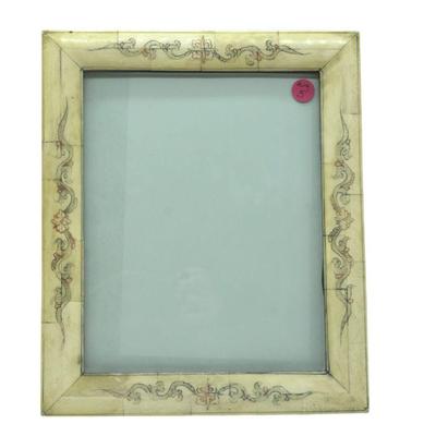 SCRIMSHAW BONE PICTURE FRAME