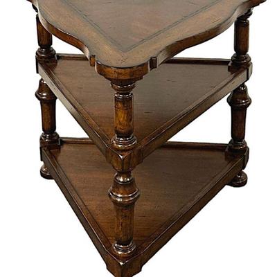 LEXINGTON TRIANGULAR WOOD TABLE