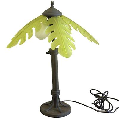BEL AIR OUTDOOR PALM TREE LAMP COCONUT GLOBES 