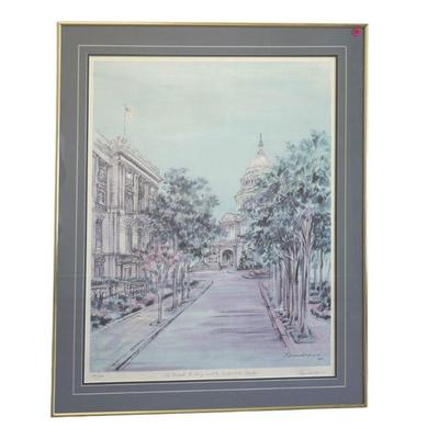 THE RUSSELL BUILDING & THE US CAPITOL LITHO