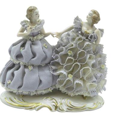IRISH DRESDEN "THE SISTERS" LILAC TIME COLLECTION FIGURINE