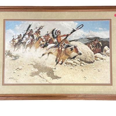 LARGE FRANK MCCARTHY LTD ED SIGNED PRINT