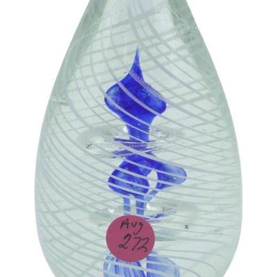 LARGE STUDIO ART GLASS PAPERWEIGHT