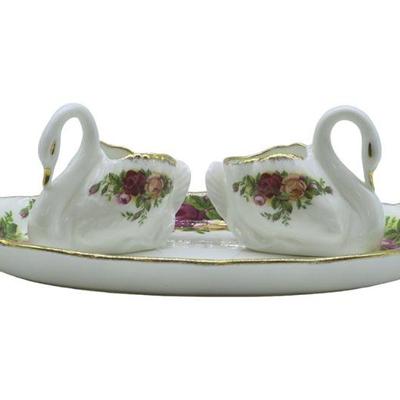 OLD COUNTRY ROSES ROYAL ALBERT BONE CHINA SET - 3 PIECES