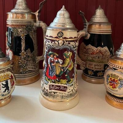 German beer steins 