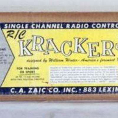 1188	VINTAGE WOOD MODEL AIRPLANE KIT, JETCO MODELS *KRACKER JAC* R/C AIRPLANE
