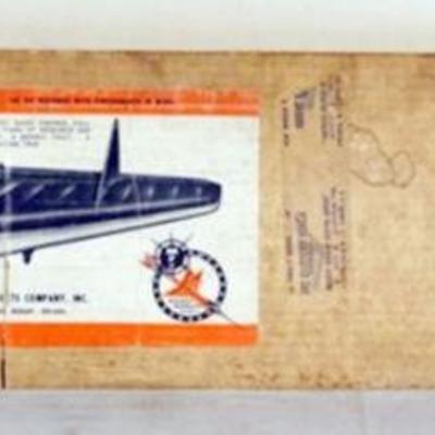 1167	VINTAGE WOOD MODEL AIRPLANE KIT, MIDWEST PRODUCTS *DELTA HUSTLER XD-7* R/C AIRPLANE
