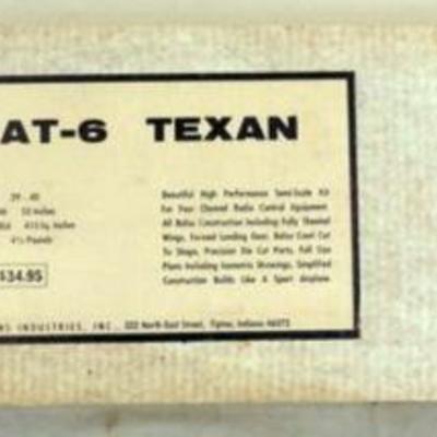 1143	VINTAGE WOOD MODEL AIRPLANE KIT, AERO PRECISIONS *AT-6 TEXAN* R/C AIRPLANE

