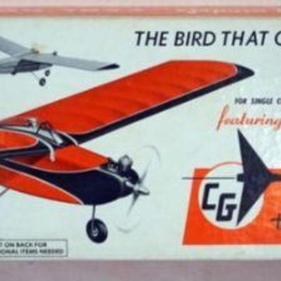 1184	VINTAGE WOOD MODEL AIRPLANE KIT, CARL GOLDBERG MODELS *JR. FALCON* R/C AIRPLANE
