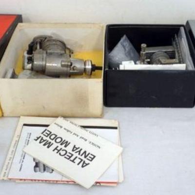 1312	VINTAGE MODEL AIRPLANE 2 GAS ENGINES ENYA SUPER SPORT 35 HELI TN & 46-4C II
