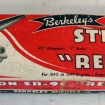 1004	VINTAGE WOOD MODEL AIRPLANE KIT, BERKELEY'S STINSON SR-9C *RELIANT*
