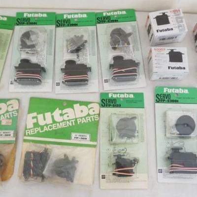 1252	VINTAGE MODEL AIRPLANE PARTS, NEW OLD STOCK, FUTABA SERVOS
