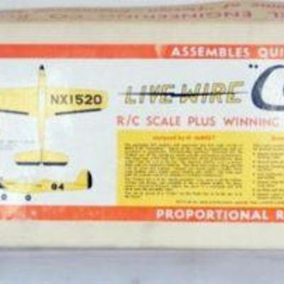1155	VINTAGE WOOD MODEL AIRPLANE KIT, DEBOLT MODEL ENGINE CO. *COBRA* R/C AIRPLANE
