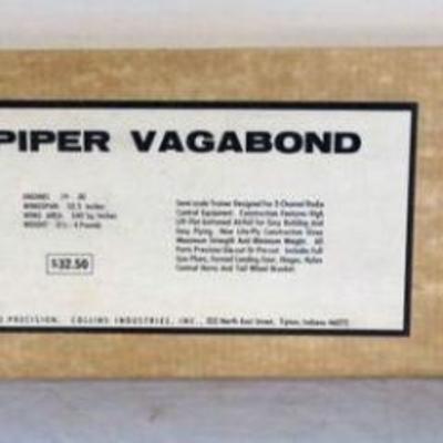 1055	VINTAGE WOOD MODEL AIRPLANE KIT, AERO PRECISION *PIPER VAGABOND*
