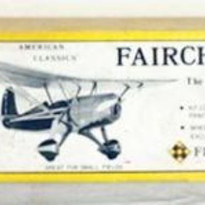 1169	VINTAGE WOOD MODEL AIRPLANE KIT, FLYLINE MODELS *FIARCHILD 22* R/C AIRPLANE
