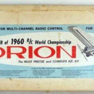 1156	VINTAGE WOOD MODEL AIRPLANE KIT, TOP FLITE *ORION* WINNER OF 1960 R/C WORKD CHAMPIONSHIP
