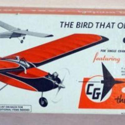 1197	VINTAGE WOOD MODEL AIRPLANE KIT, CARL GOLDBERG MODELS *JR. FALCON* R/C AIRPLANE
