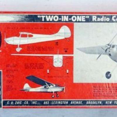 1023	VINTAGE WOOD MODEL AIRPLANE KIT, JETCO MODELS *CESSNA 170*
