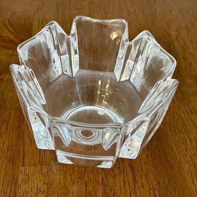 Vintage Orrefors Sweden Corona Signed Crystal Bowl