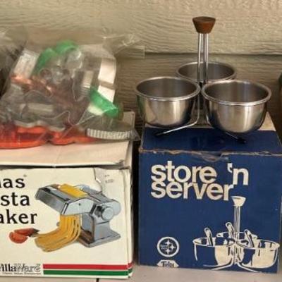 Kitchen And Baking Lot - Mirro Cookie And Pastry Press, Pasta Maker, Farberware, Cookie Cutters