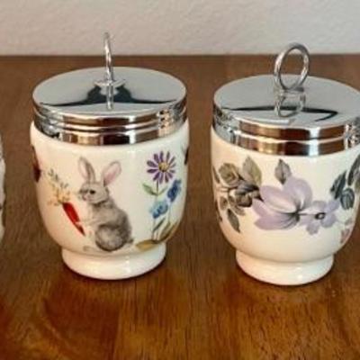 (6) Royal Worcester England True Porcelain Egg Cups