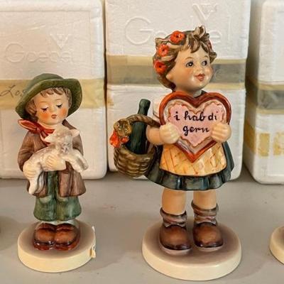(4) Vintage M J Hummels - Lost Sock, Lost Sheep, Special Edition Valentine, Student - 1962-1972 - 1999