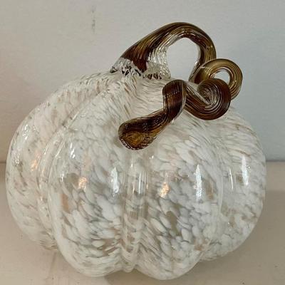 Art Glass Light Up Pumpkin