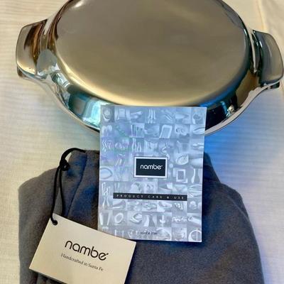 New Nambe No. 20 Lidded Casserole With Booklet And Bag