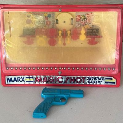 Vintage Marx Magic Shot Shooting Gallery Magnetic Shooting Game