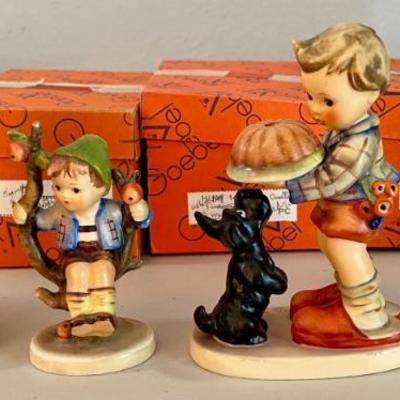 (4) Vintage M J Hummels - School Boy, Apple Tree Boy, For Mother, Begging His Share