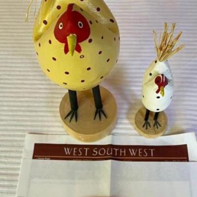 (2) Navajo Chickens By Edith John Signed With Paperwork