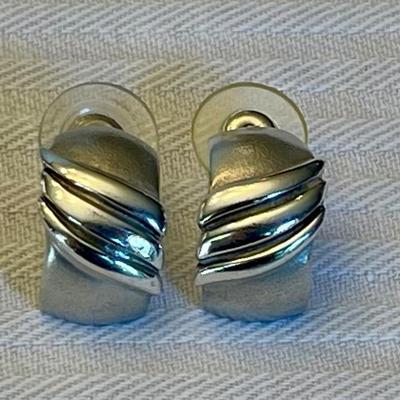 J. R. Silversmith Sterling Silver Post Earrings - 6 Grams Total