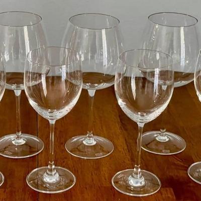 (7) Divino By Rosenthal Wine Glasses - (3) Red And (4) White