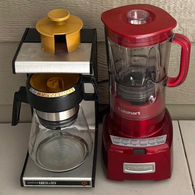 Cuisinart Poweredge Model CBT-1000 Blender, Vintage Norelco 12 Dial-a-brew Coffee Maker