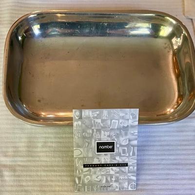 Nambe Oval Serving Dish No.209 With Booklet