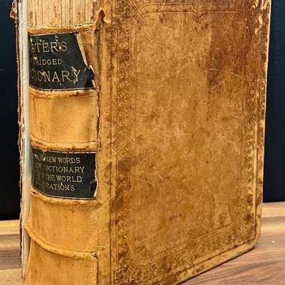 1887 Webster's Unabridged Dictionary (as Is)