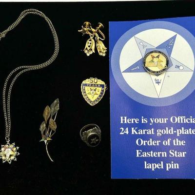 Order Of The Eastern Star Pins & Regalia
