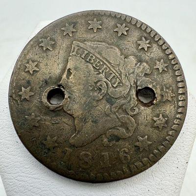 1816 Large Cent Coin
