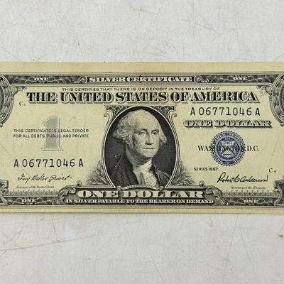 Mint Condition 1957 Silver Certificate Dollar

