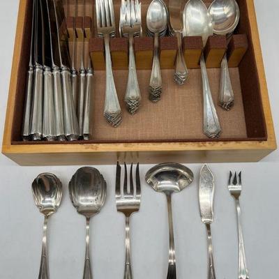 Antique Sterling Silver 1911 Plymouth by Gorham Matching Set of (74) Pieces
