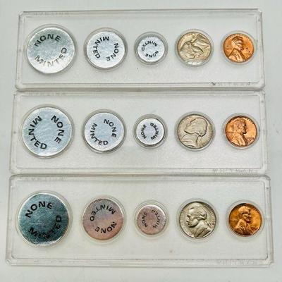 (3) Sets of 1968-S Minted Coins
