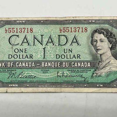Bank of Canada Dollar Certificate 1954
