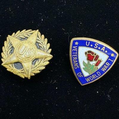 WWI Veteran pins
