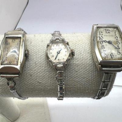(3) Ladies Watches FT Bulova & Krestenmade 12K 1/20 GF
