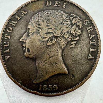 1859 Great Britain Victoria 1 Penny
