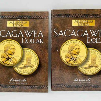 (2) Sacagawea Dollar Coin Millennium Edition Collections - COMPLETE
