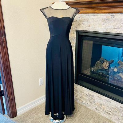 Elegant Black Evening Gown - Stage Accents Performance Apparel