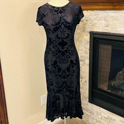 Elegant Black Dress - Felicity & Coco, Size M, stylish design with flared hemline.
