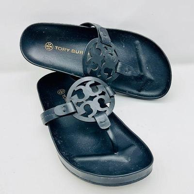 Tory Burch Black Flip Flops - Size 7